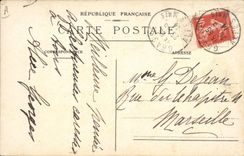 Vintage Postcard Gathering of the pinks of Fatty Perfumery Bruno Court