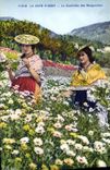 CPA Cueillette des Marguerites Cote d'Azur 