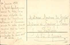 Vintage Postcard Fantaisie Illustrator Child Toboggans Happy new year