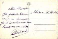 Vintage Postcard Fantaisie Illustrator Child It rains Ouvrons Chien quickly