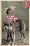 CPA Chien Chiens Enfant 
