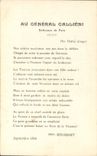 CPA Militaria Au General Gallieni Defenseur de Paris 