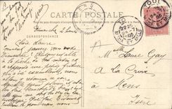 Vintage Postcard Militaria Re-examined of July 14th, 1904 general Pamard giving the military medals