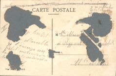 Vintage Postcard Militaria With the camp the general one passes the inspection to the camp