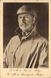 Vintage Postcard Militaria SM the king of the Belgians