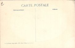 Vintage Postcard Militaria Paris At the Military academy general Gallieni reviewing companies of military preparation