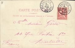 Vintage Postcard Boat Steamer SS Niger Shipping company