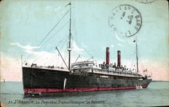CPA Bateau Paquebot Transatlantique La Navarre St Nazaire 
