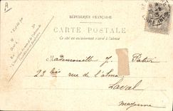 Vintage Postcard Boat Steamer Saint Nazaire the departure of the Deck chair Normandy