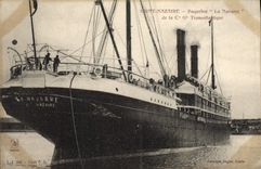 CPA Bateau Paquebot La Navarre de la Cie Gle Transatlantique Ssaint Nazaire 