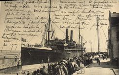 CPA Bateau Paquebot Transatlantique La Navarre St Nazaire 