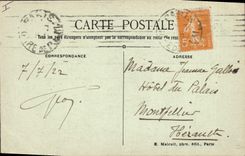 Vintage Postcard Paris Bell the Sacring Heart of Montmartre and the Savoyard one