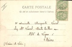 Vintage Postcard Bell Bell-tower of the Barcelonnette church