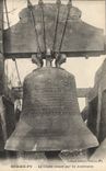 CPA Cloche Somme Py La cloche donnee par les Americains