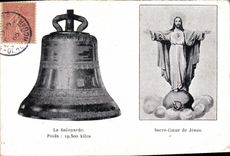 CPA Cloche la Savoyarde Paris Montmartre Sacre Coeur de Jesus 