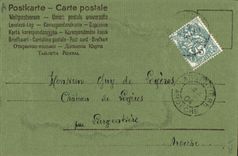 Vintage Postcard Fantasy Flowers Woman (silk chart)