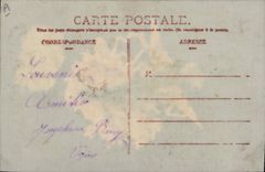 Vintage Postcard Fantasy Flowers Poisson Dove (transparent chart)