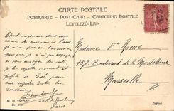 CPA Fantaisie Enfants Chien Noel 