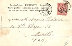 Vintage Postcard Fantasy Woman Rabbits