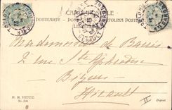 Vintage Postcard Fantaisie Women Toboggans