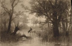 Vintage Postcard Fantasy Horses