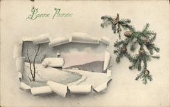 CPA Fantaisie Bonne annee 