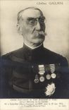 Vintage Postcard Militaria General Gallieni Ancien governor of the fortified camp from Paris Saint-Happy former minister for the war