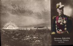 CPA Militaria General Gallieni Gouverneur militaire de Paris 