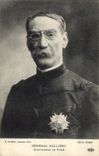 Vintage Postcard General Militaria Gallieni Governor of Paris