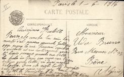 Vintage Postcard Militaria General Gallieni Mort has Versailles