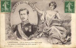 CPA Militaria Albert 1er Roi des Belges 
