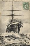 Vintage Postcard Boat Orenoque Steamer porpoises