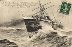 CPA Bateau Paquebot Orenoque par grosse mer dans l'Adriatique