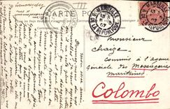 CPA Bateau Paquebot Orenoque par mauvais temps