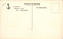 Vintage Postcard Boat Steamer the East line SS Ormonde