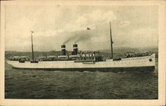 CPA Bateau Paquebot Fabre Line SS Roma 