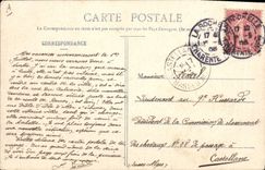 Postal Barco Paquebote San Nazario Lanzamiento del más grande paquebote transatlántico Talleres de penhoet Provence