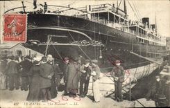 CPA Bateau Paquebot Le Havre La Provence 