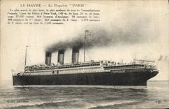 CPA Bateau Paquebot Le Havre Paris