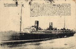 CPA Bateau Paquebot La Provence