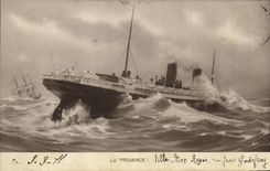 CPA Bateau Paquebot La Provence