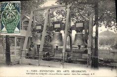 CPA Cloche Exposition internationale des Arts Decoratifs Paris Les cloches de Corbie 