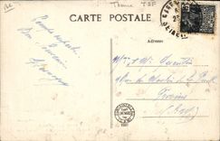 Postal Santo Base Ponthierry Centro radioelectrónico del CO Radio France Estación continental