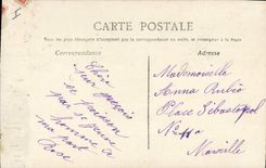 CPA Fantaisie Fleurs Homme 1er Avril 