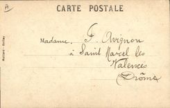 Vintage Postcard Fantasy Flowers Poisson (drawing has the hand)