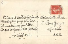 Vintage Postcard Fantasy Woman April 1st