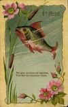 CPA Fantaisie Paques Poisson 