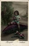CPA Fantaisie Paques Poisson Enfant 