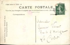 CPA Fantaisie Paques Poisson Enfant 1er Avril 