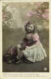 CPA Fantaisie Paques Poisson Enfant 1er Avril 